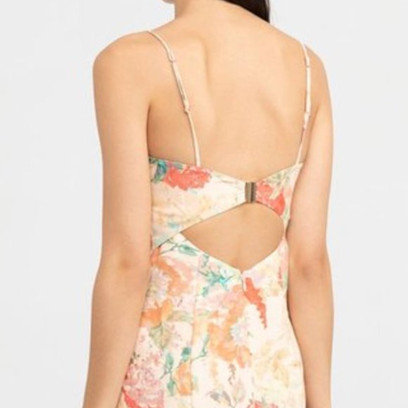 Significant Other Salvador Floral Linen-Blend Midi - Size 4 - Picture 3 of 8